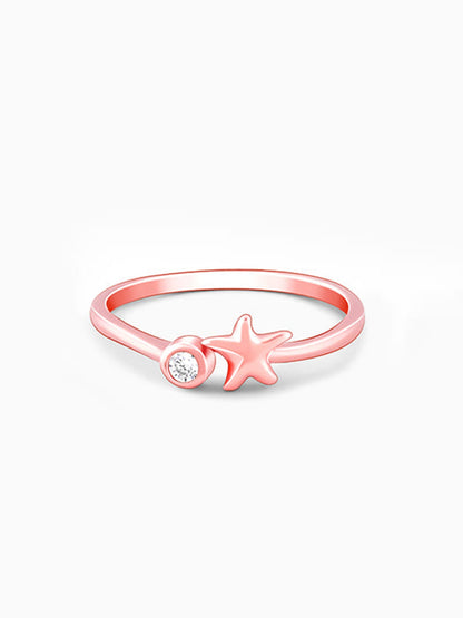 Rose Gold Starry Dusk Ring