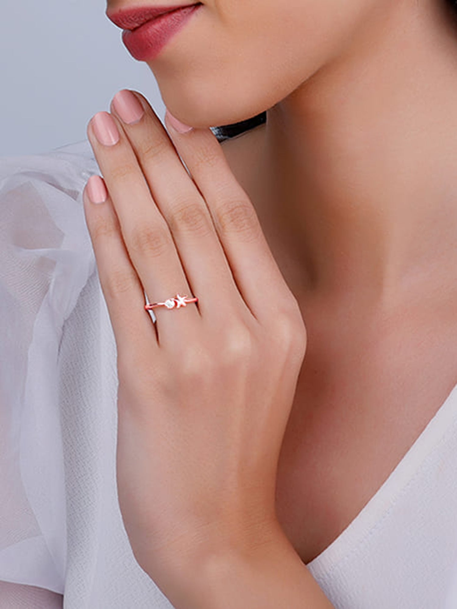Rose Gold Starry Dusk Ring