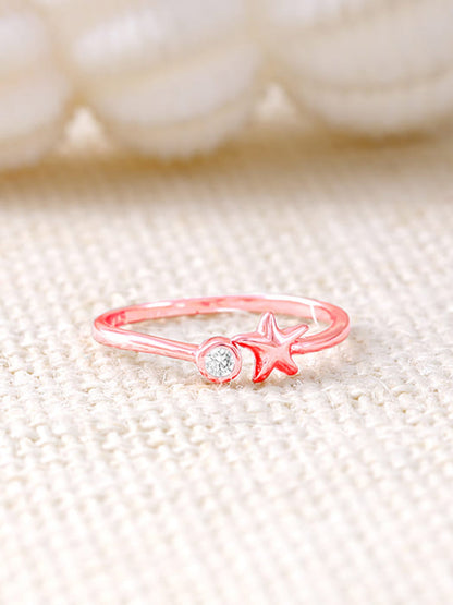 Rose Gold Starry Dusk Ring