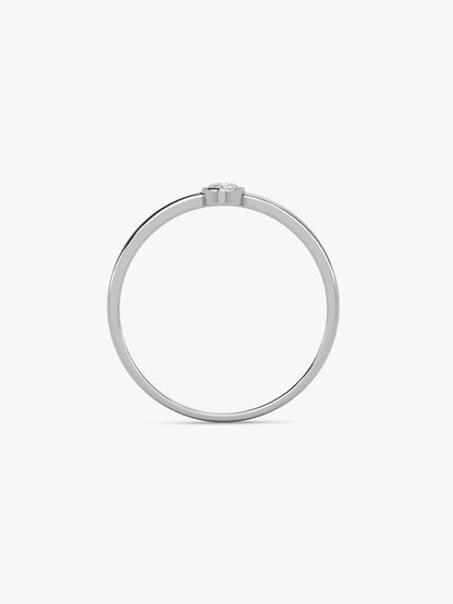 Silver Zircon Queen of Venus Ring