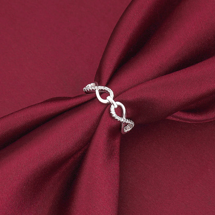 Silver Twinfinity Ring
