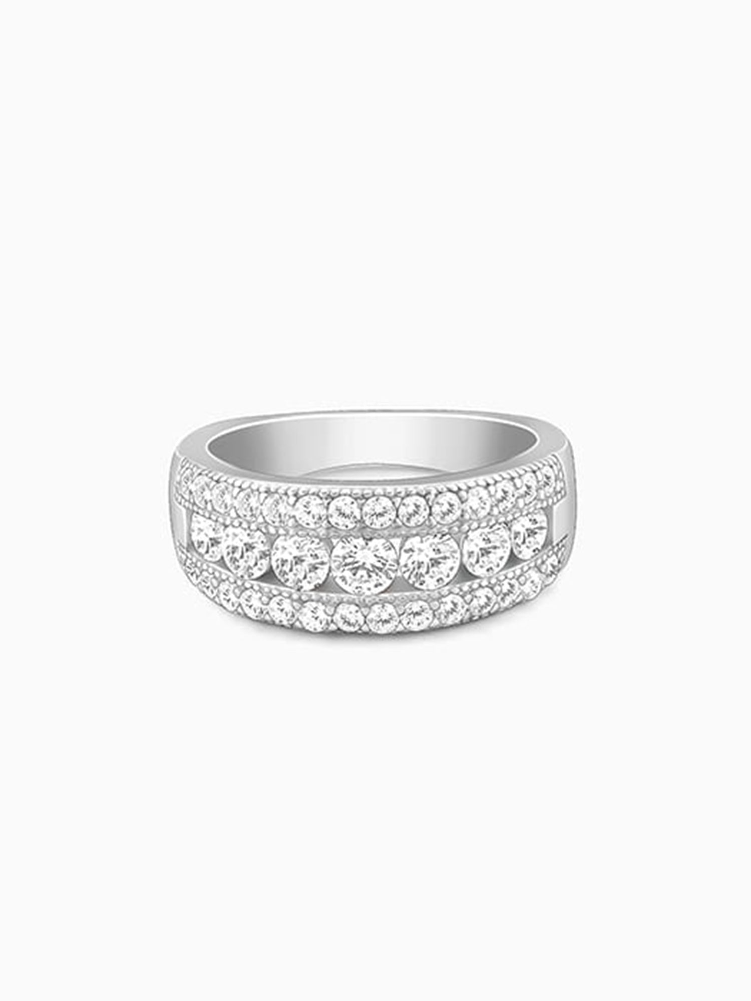 Silver Trilinear Ring