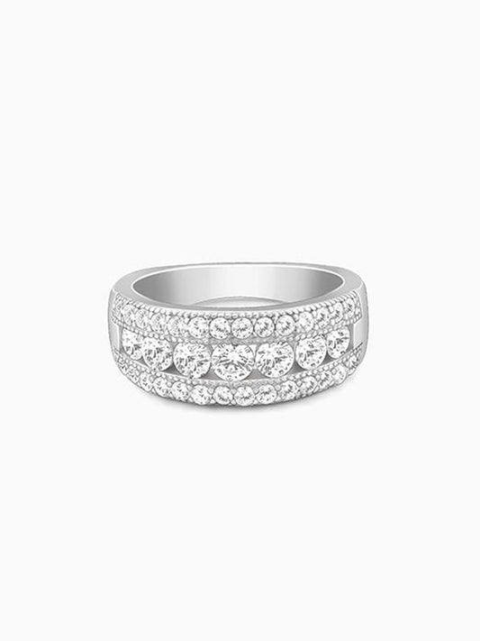 Silver Trilinear Ring