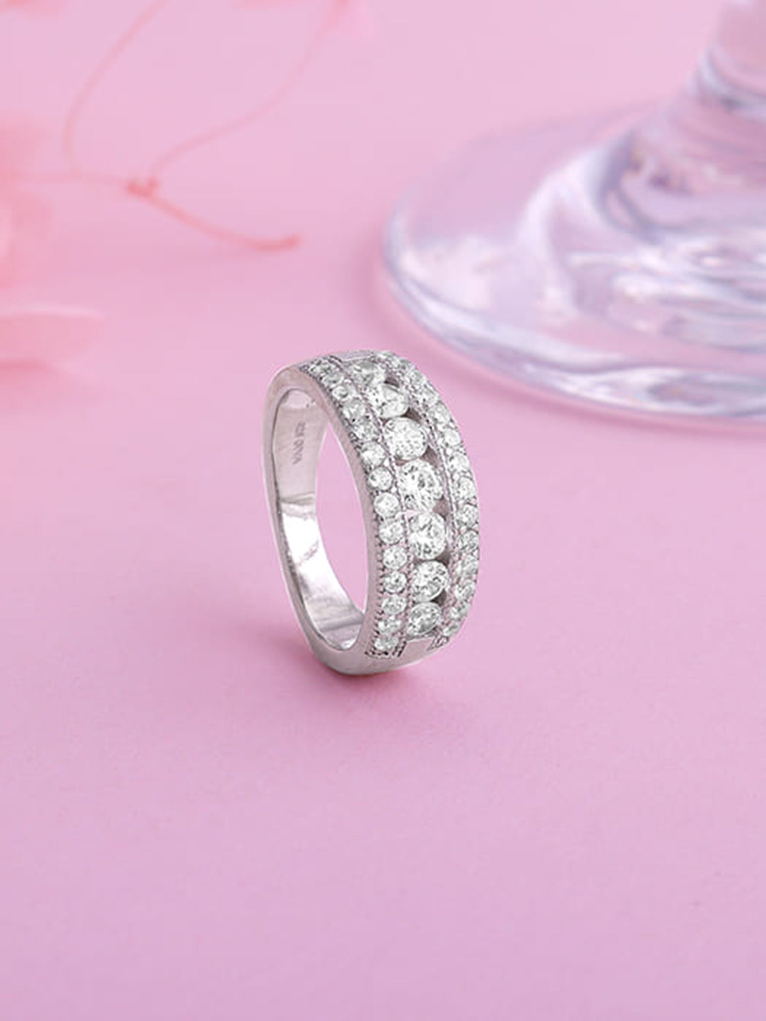 Silver Trilinear Ring