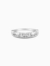 Silver Parading Hearts Ring