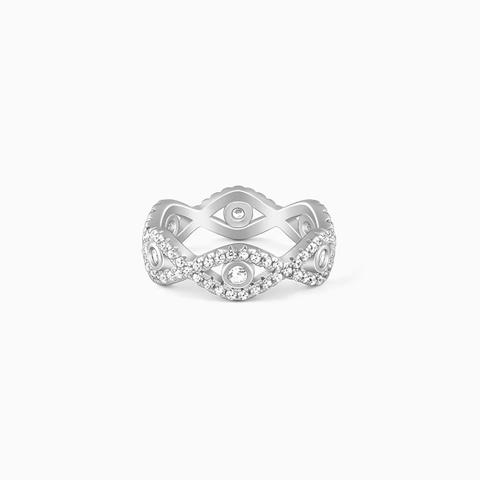 Silver Orbed Ring