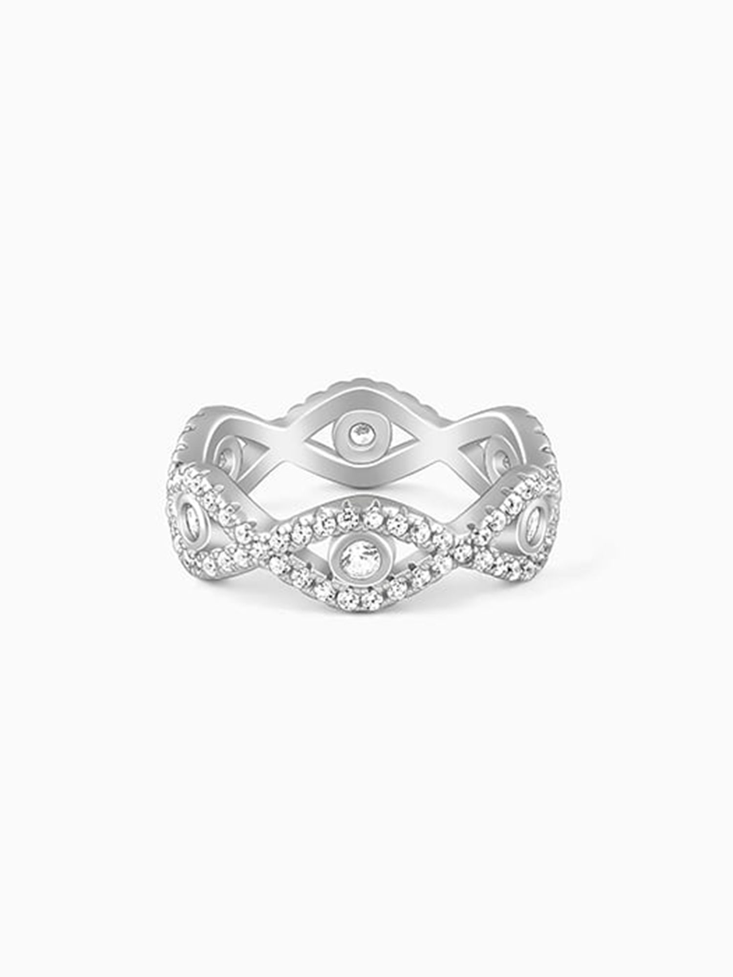 Silver Orbed Ring