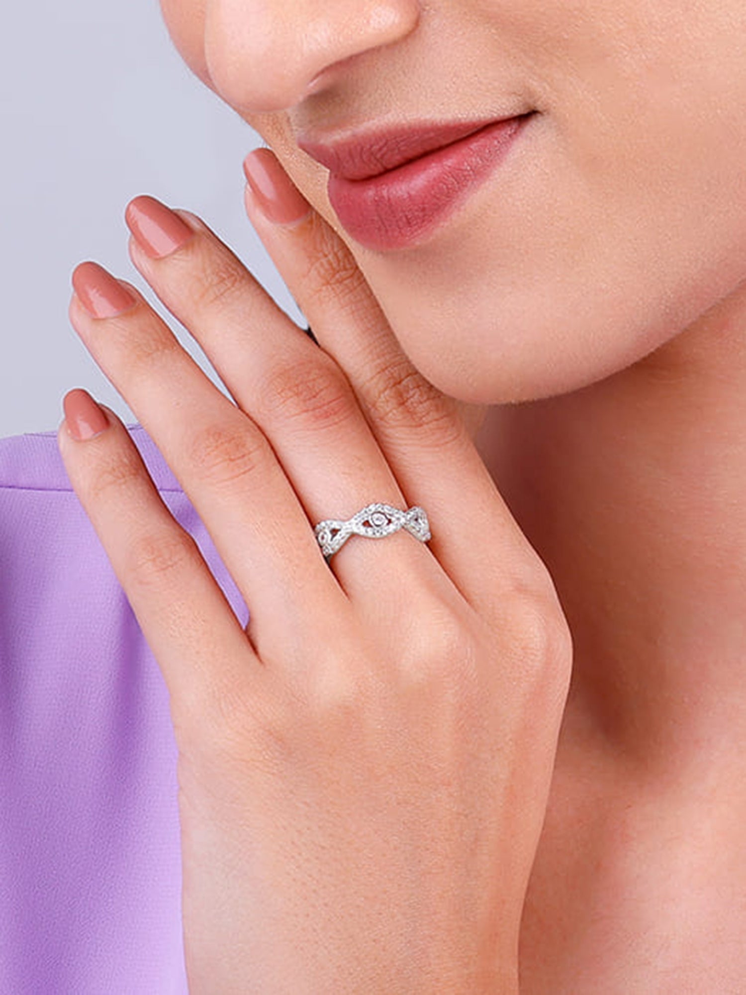 Silver Orbed Ring