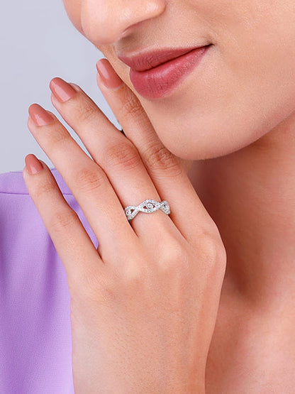 Silver Orbed Ring