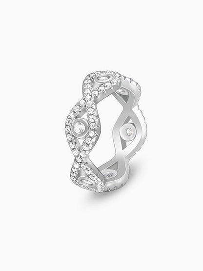 Silver Orbed Ring