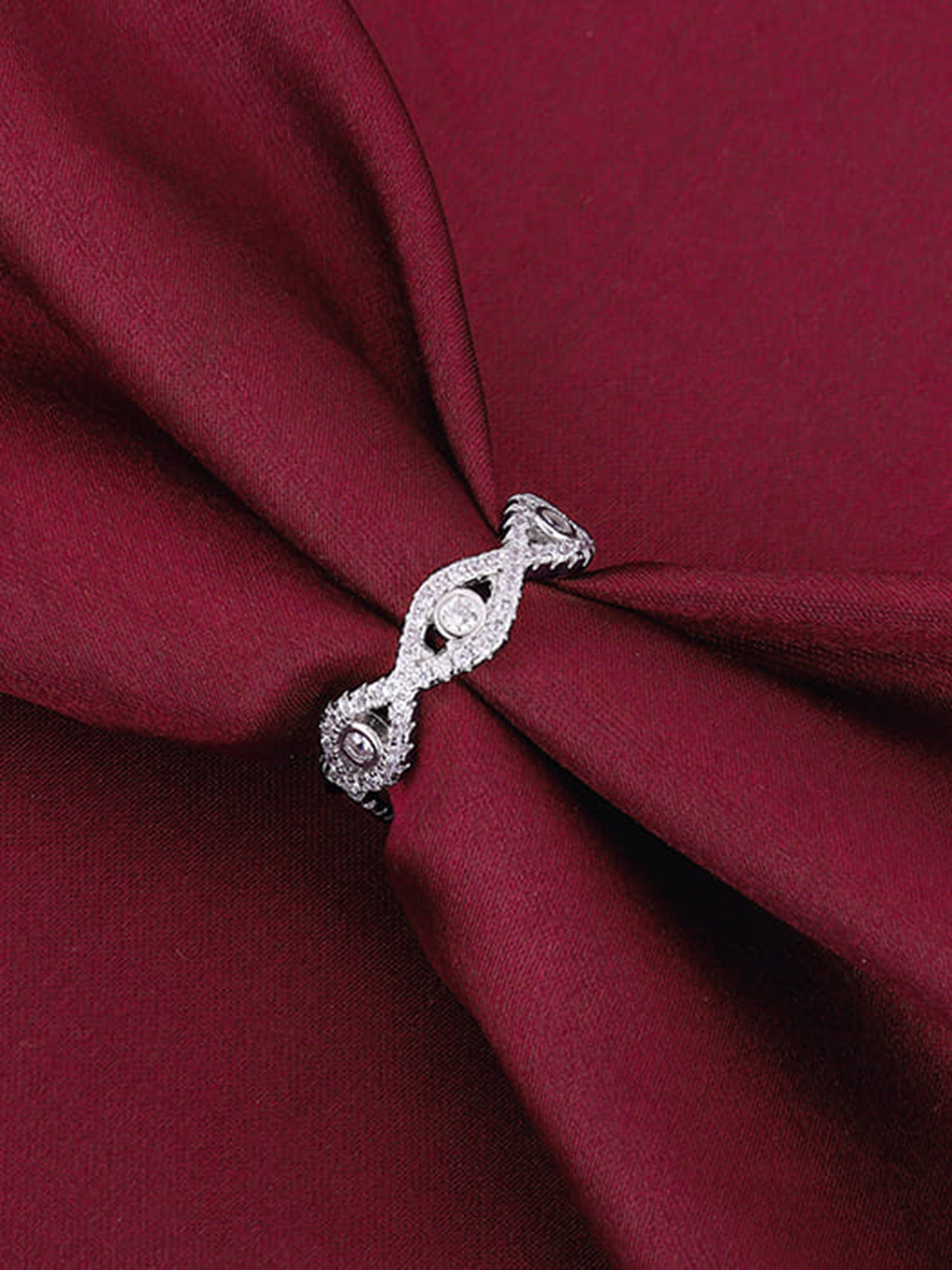Silver Orbed Ring