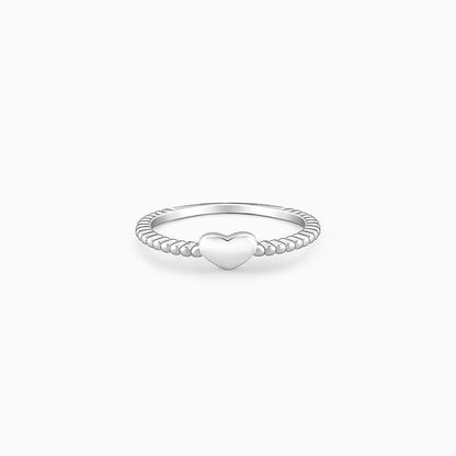 Silver Little Heart Ring