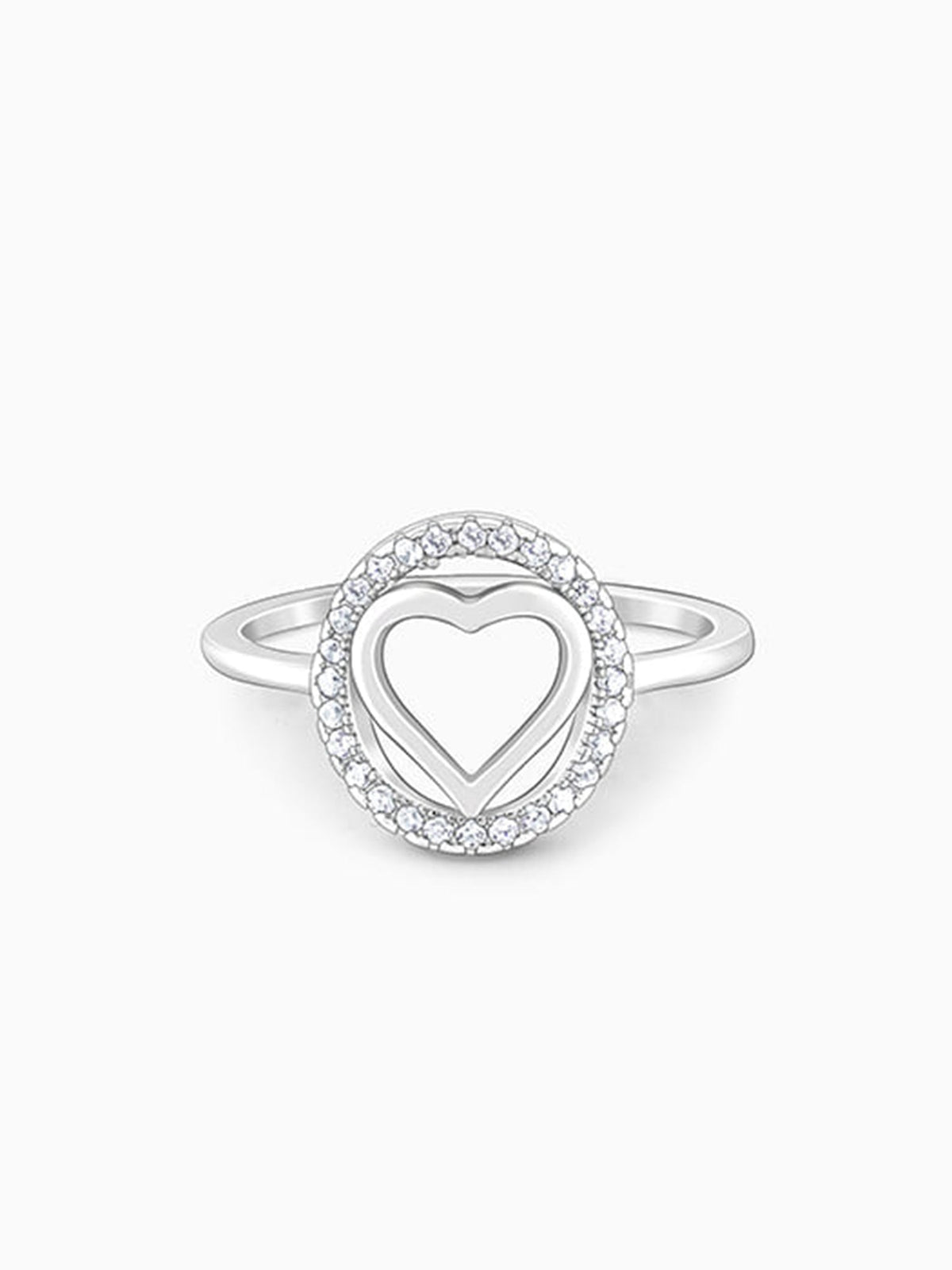 Silver Heart's Odyssey Ring
