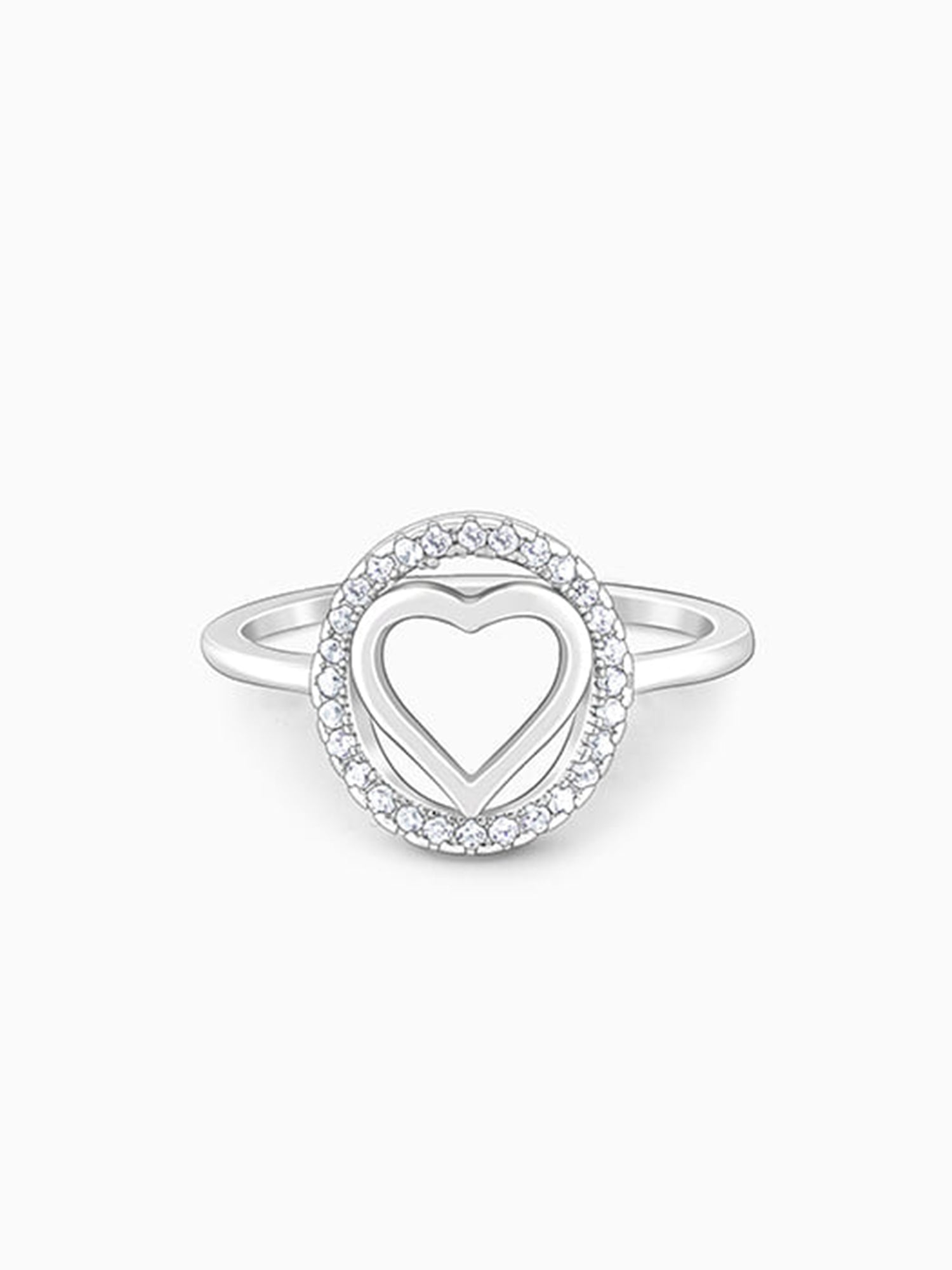 Silver Heart's Odyssey Ring