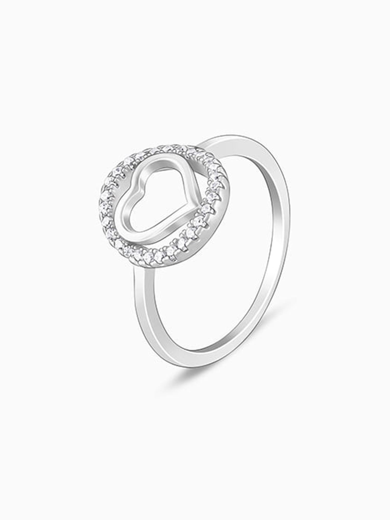 Silver Heart's Odyssey Ring