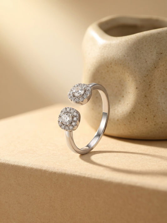 Silver Not-So-Round Ring