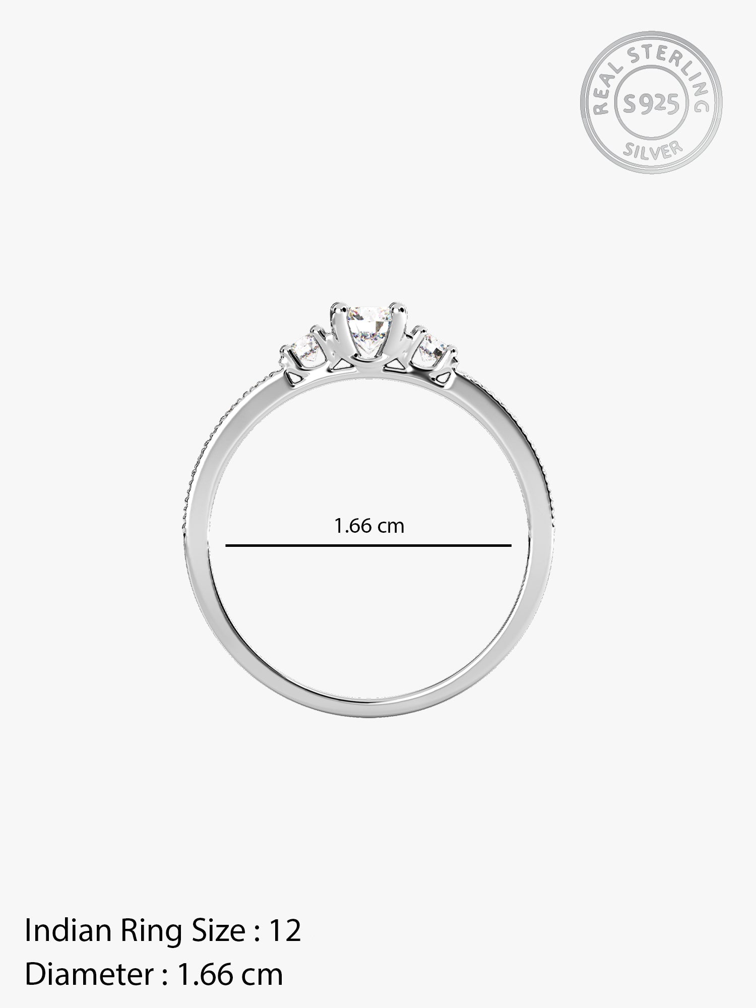 Silver Trilogy of Love Ring
