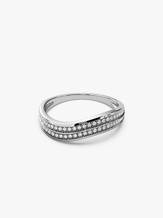 Silver Wavesome Ring