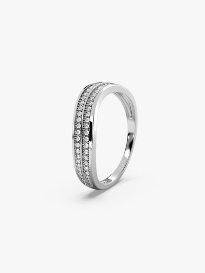 Silver Wavesome Ring