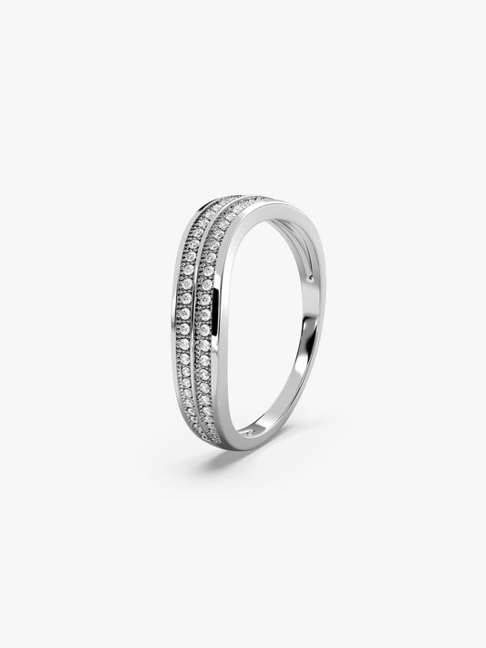 Silver Wavesome Ring