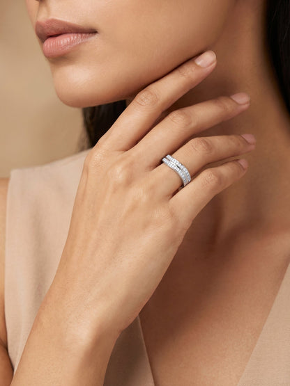 Silver Wavesome Ring