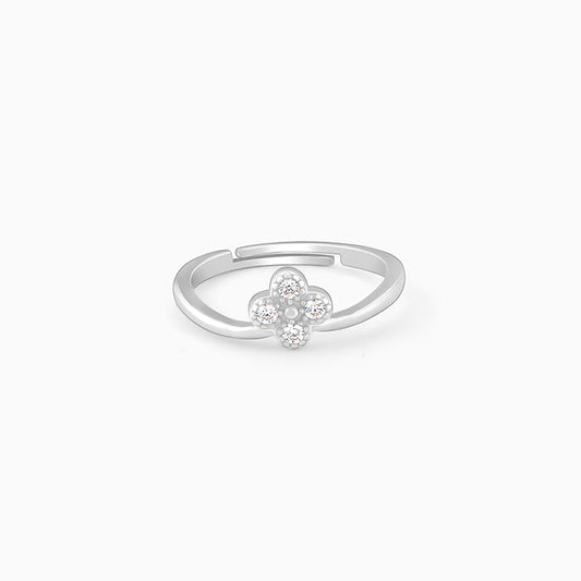 Silver Floral Muse Ring
