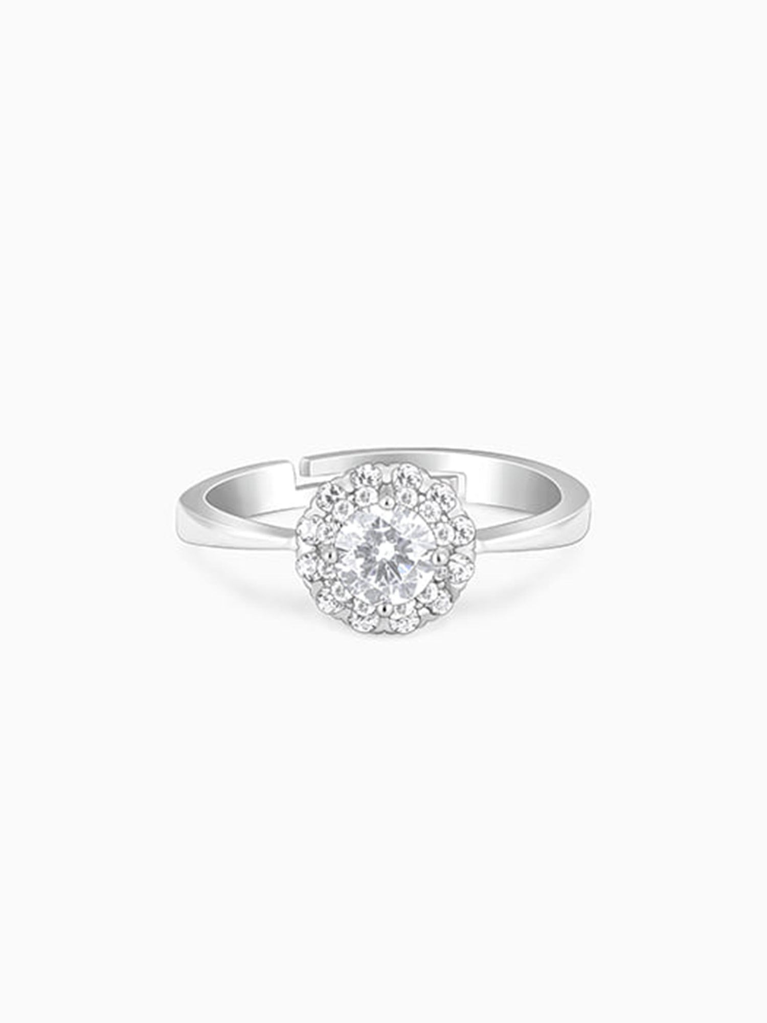 Silver Zircon Epic Glory Ring