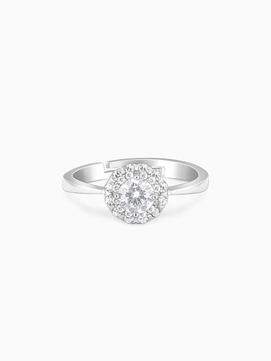 Silver Zircon Epic Glory Ring