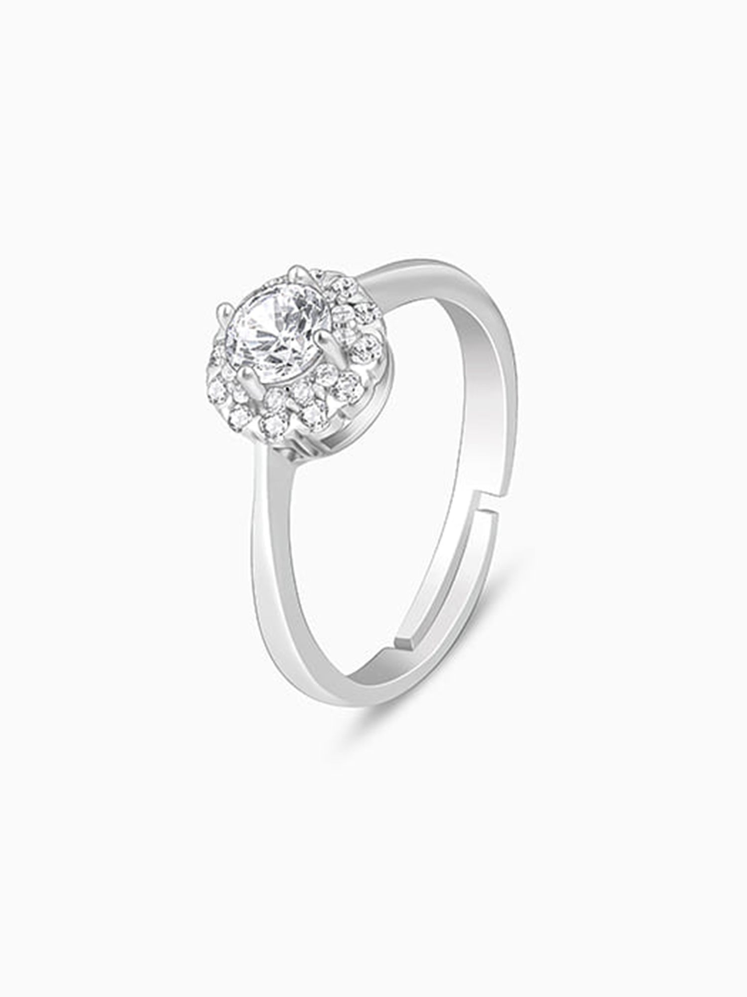 Silver Zircon Epic Glory Ring