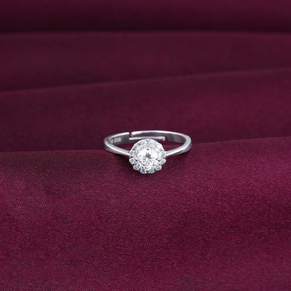 Silver Zircon Epic Glory Ring