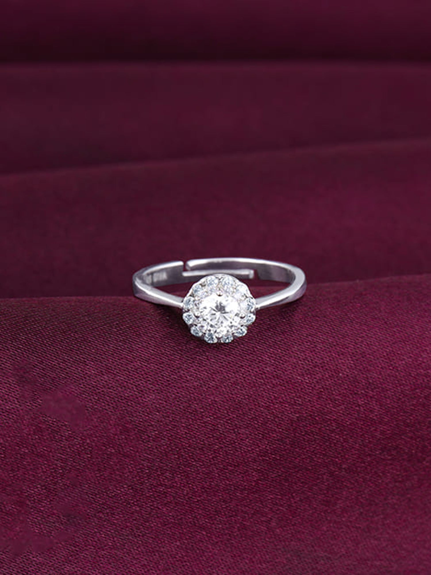 Silver Zircon Epic Glory Ring