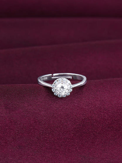 Silver Zircon Epic Glory Ring