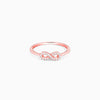 Rose Gold Zircon Loop of Hope Ring