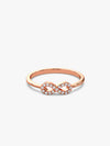 Rose Gold Zircon Loop of Hope Ring