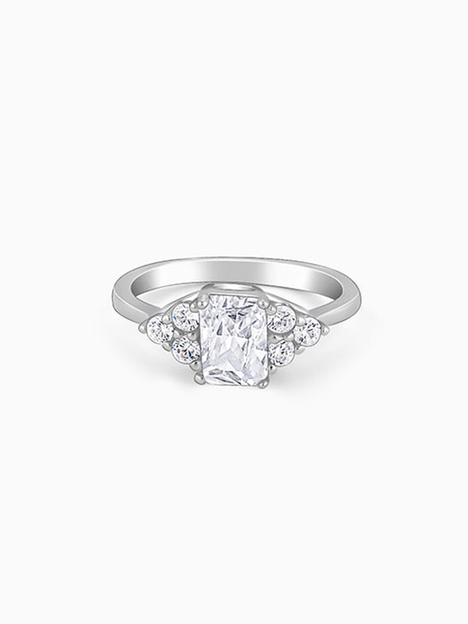Silver Baguette Perfection Ring