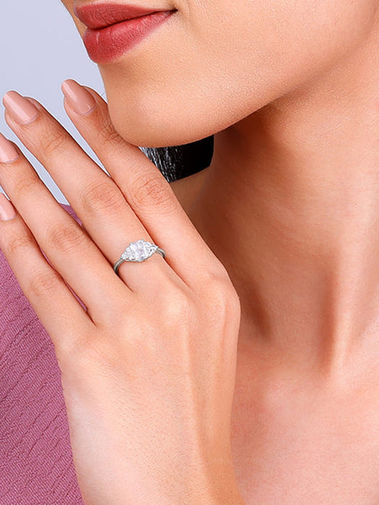 Silver Baguette Perfection Ring
