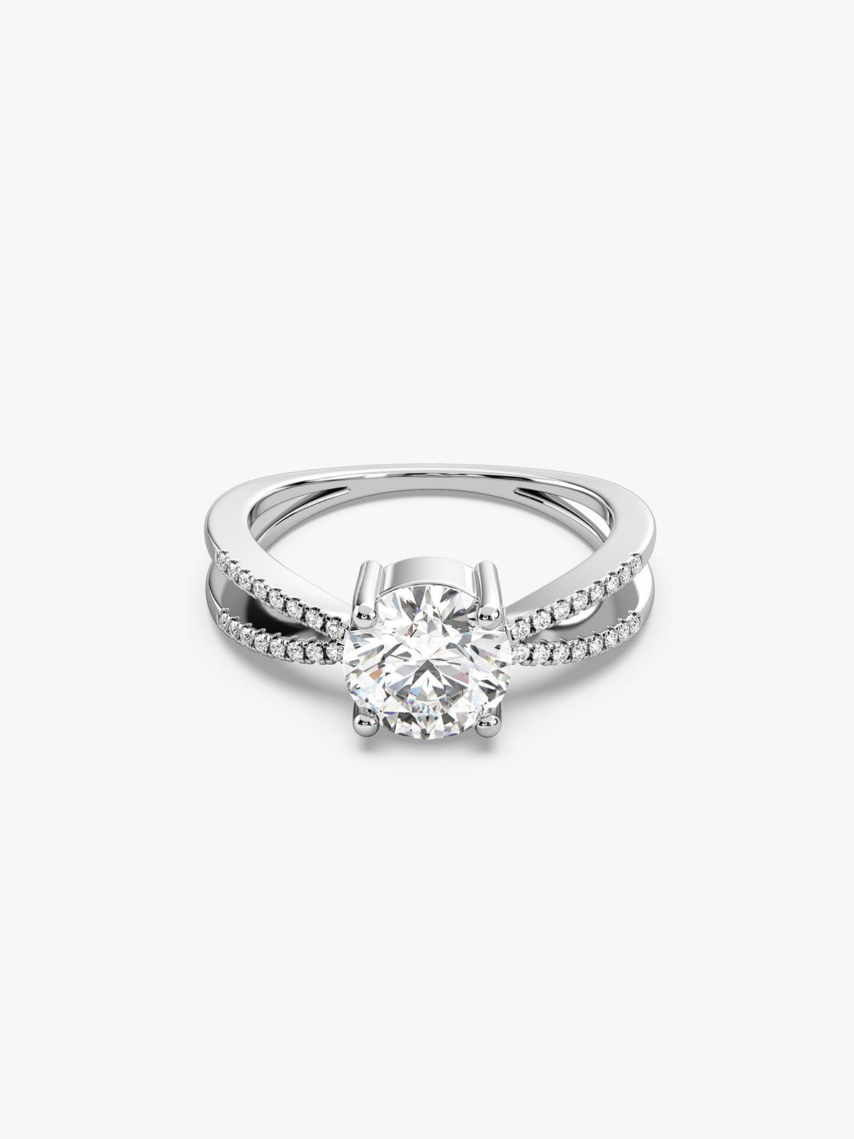 Silver Midnight Glitter Ring