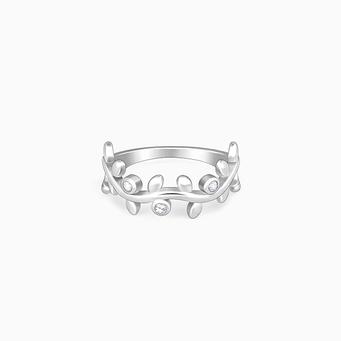 Silver Valley of Vines Ring