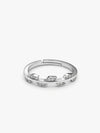 Silver Zircon Vine Shine Ring (Size 12)