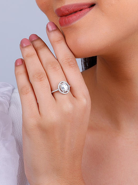 Silver Sanguine Ring