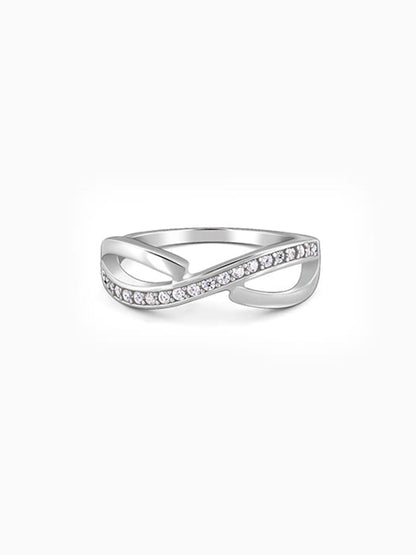 Silver Ripple Ring