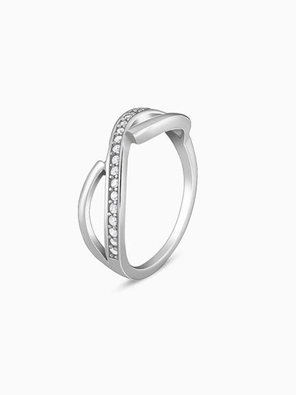 Silver Ripple Ring
