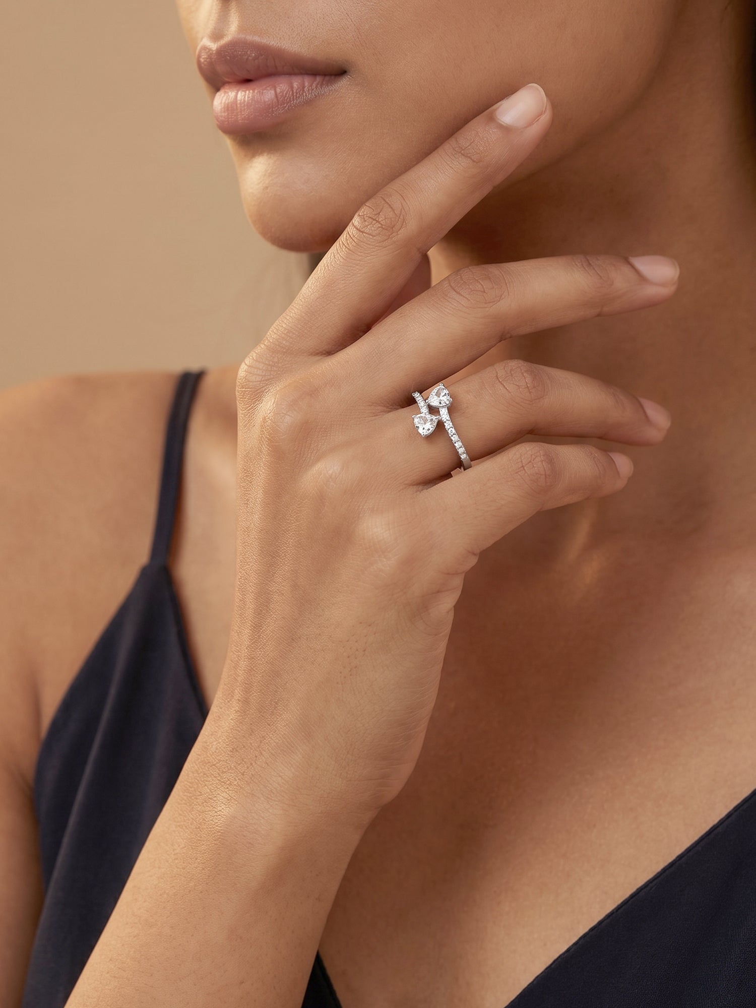 Silver Soulful Love Ring