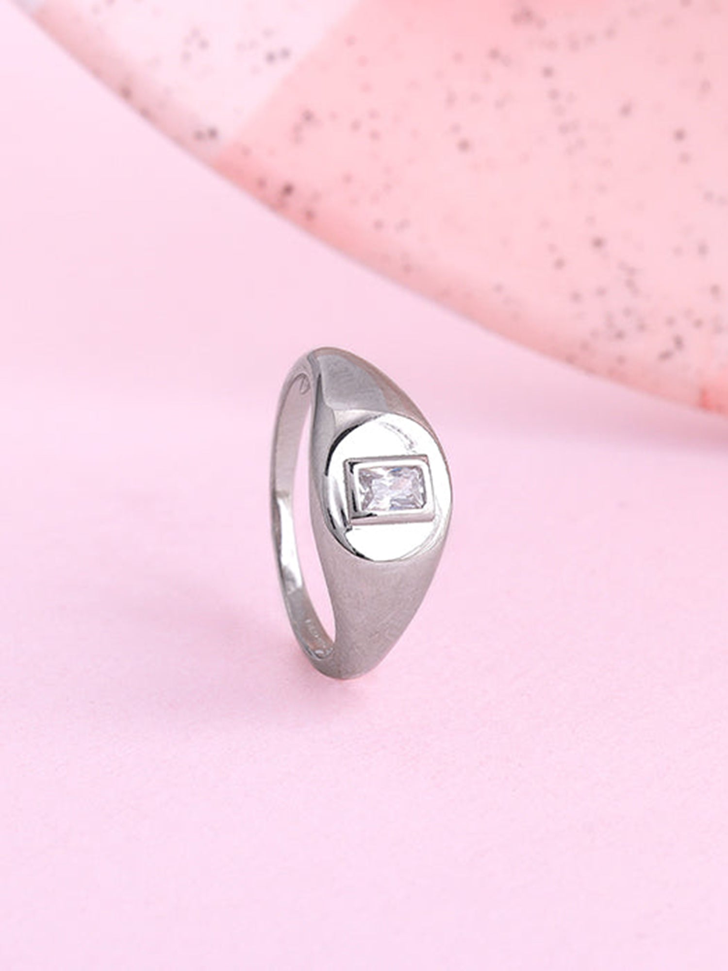 Silver Bezel Signet Ring