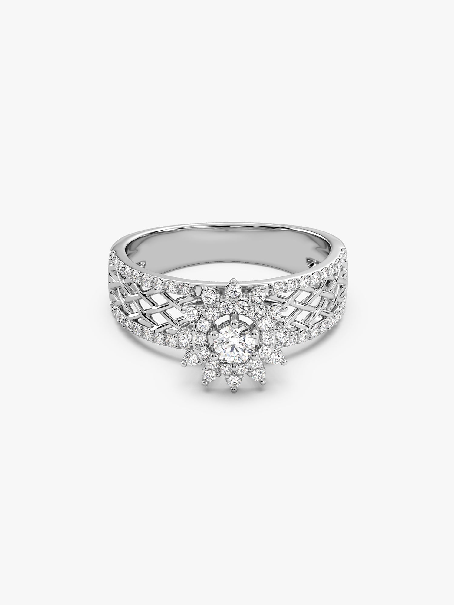 Silver Filigree Florid Ring