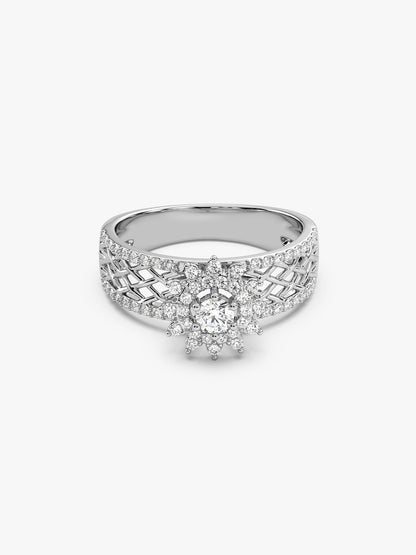 Silver Filigree Florid Ring