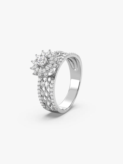 Silver Filigree Florid Ring