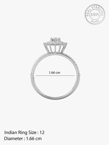Silver Filigree Florid Ring