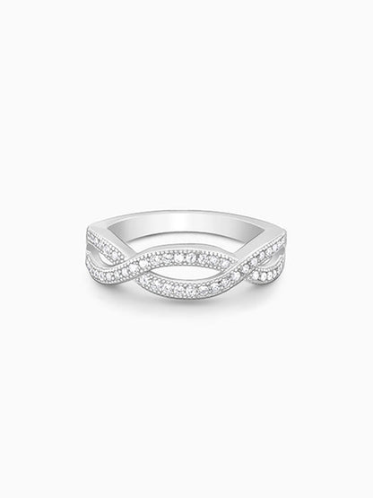 Silver Celtic Zirconia Ring