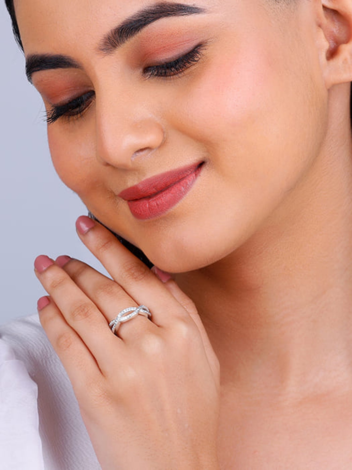 Silver Celtic Zirconia Ring